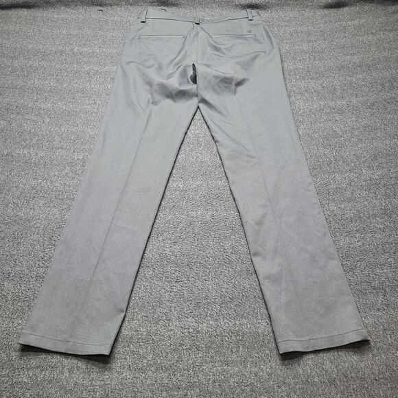 Haggar H26 Pants Mens 30x32 Gray‎ Dress Slacks Polyester Flat Front Classic - Picture 7 of 9